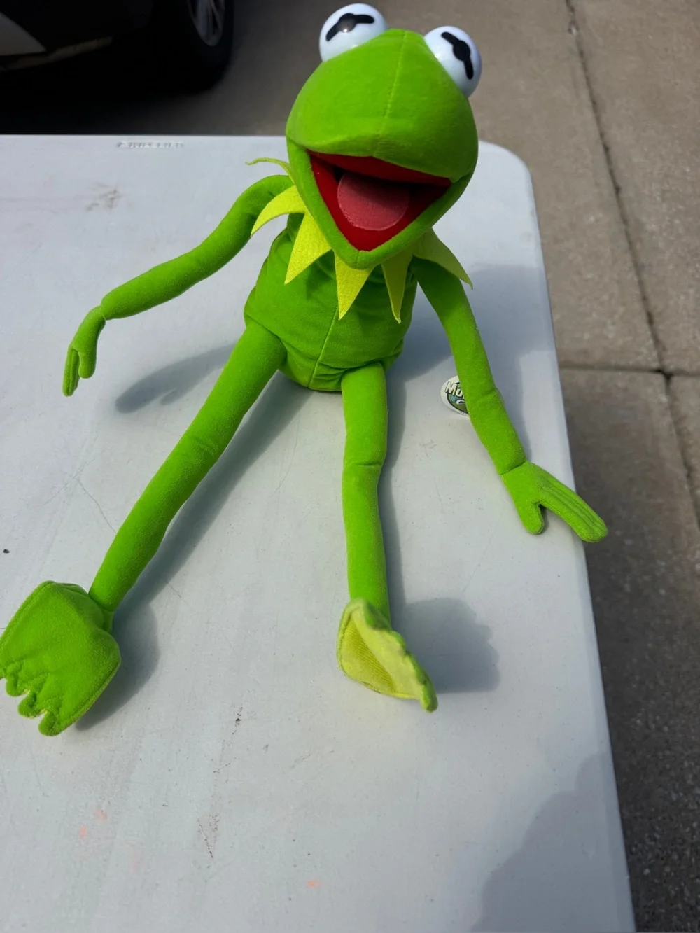 Stuffed Kermit with poseable arms and legs. NWT